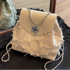 New summer women's bags, high-end niche chain backpacks, fashionable and versatile handbags, student backpacks