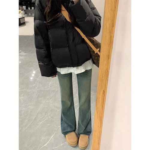 Women's S-5XL plus size fleece jeans