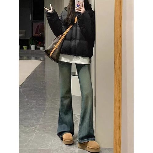 Women's S-5XL plus size fleece jeans