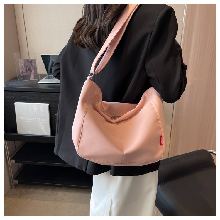 Bags Women's New Commuting Canvas Bag Large Capacity Shoulder Messenger Bag Student Class Tote Bag