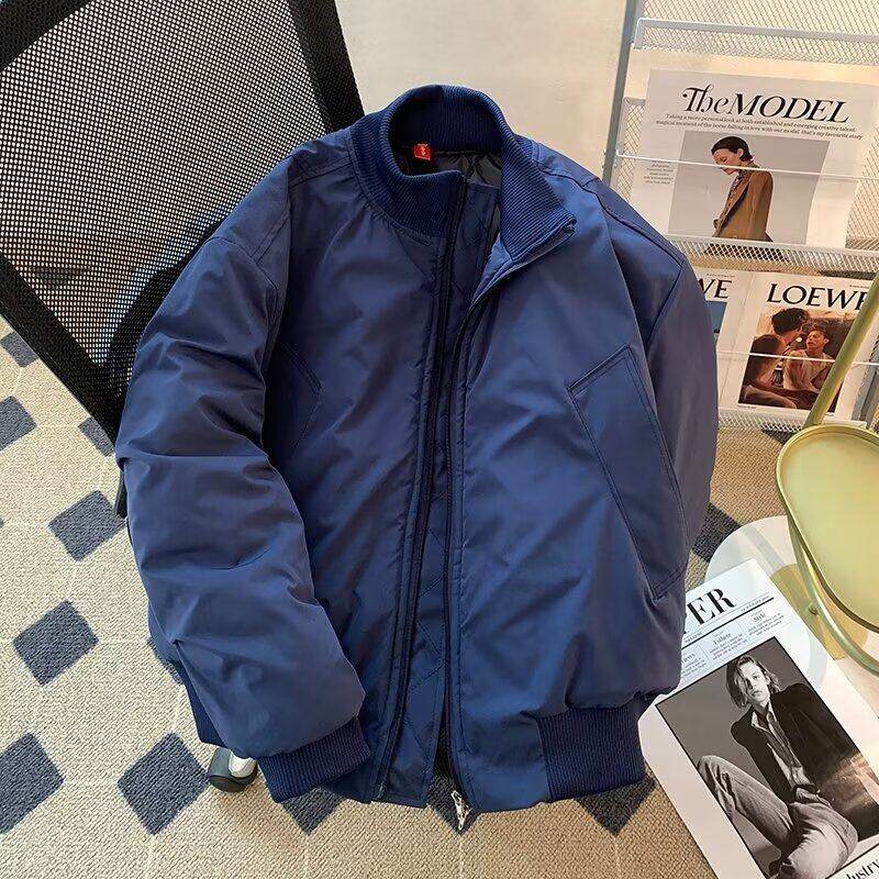 New cotton-padded jacket for men in winter, Korean style trendy cotton-padded jacket