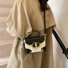 Hong Kong purchasing exquisite super hot high-end box small bag for women 2024 new niche design crossbody small bag