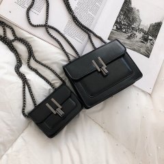 MBSQHNA dark crossbody chain small bag girl sweet and cool niche design mini lipstick hot girl mobile phone bag