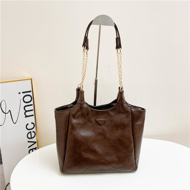 Nanfeng Chio2nd Autumn Maple Sugar Tote Bag Women's 2024 New Popular Retro Commuting Large Bag Shoulder Bag