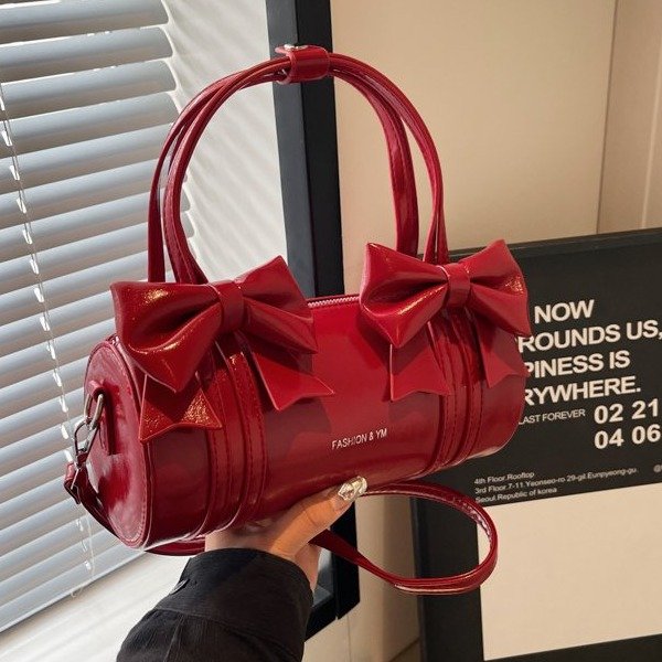 2024 new niche high-end armpit bow design lower bag ladies bag fashion pillow bag hand crossbody bag