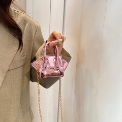 Mini Wings Bag 2024 Popular Glitter Glossy Temperament High-end Children's Crossbody Bag Girls' Wear Princess Bag