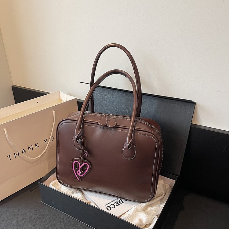 Large-capacity toast bag for women 2024 autumn new work armpit tote bag shoulder crossbody portable bowling bag