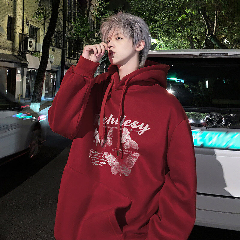 Sweatshirt new loose hooded Hong Kong style versatile top ins style pullover hoodie