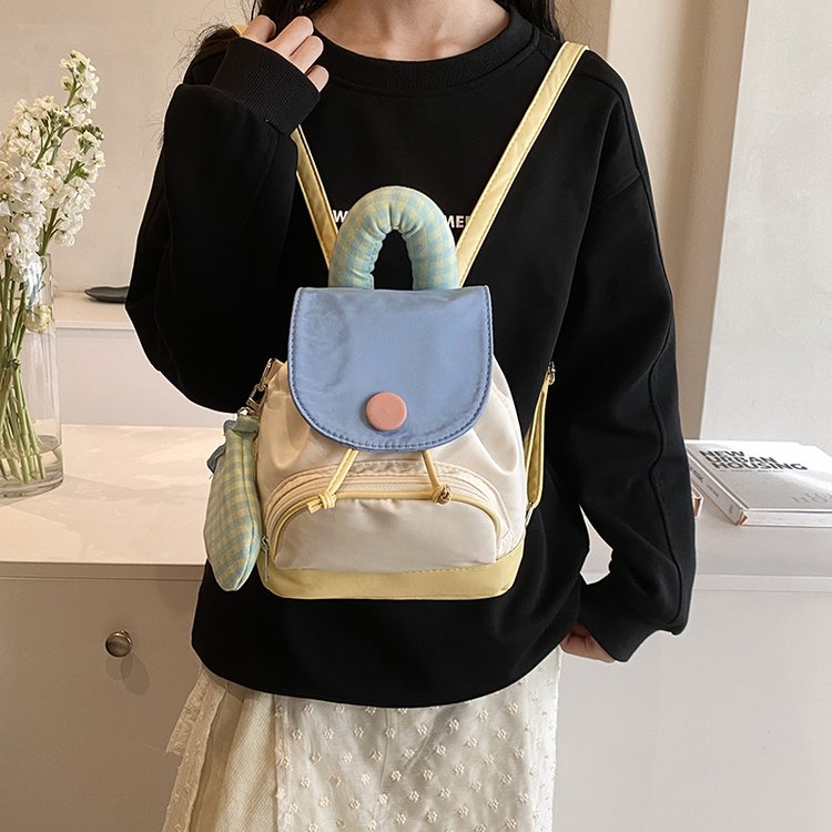 Summer button small backpack new spring and summer cute small school bag mini small bag backpack small backpack for women
