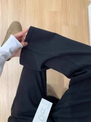 Black narrow straight-leg jeans for women in autumn new large size fat mm slimming high-waisted floor-length wide-leg pants for small people