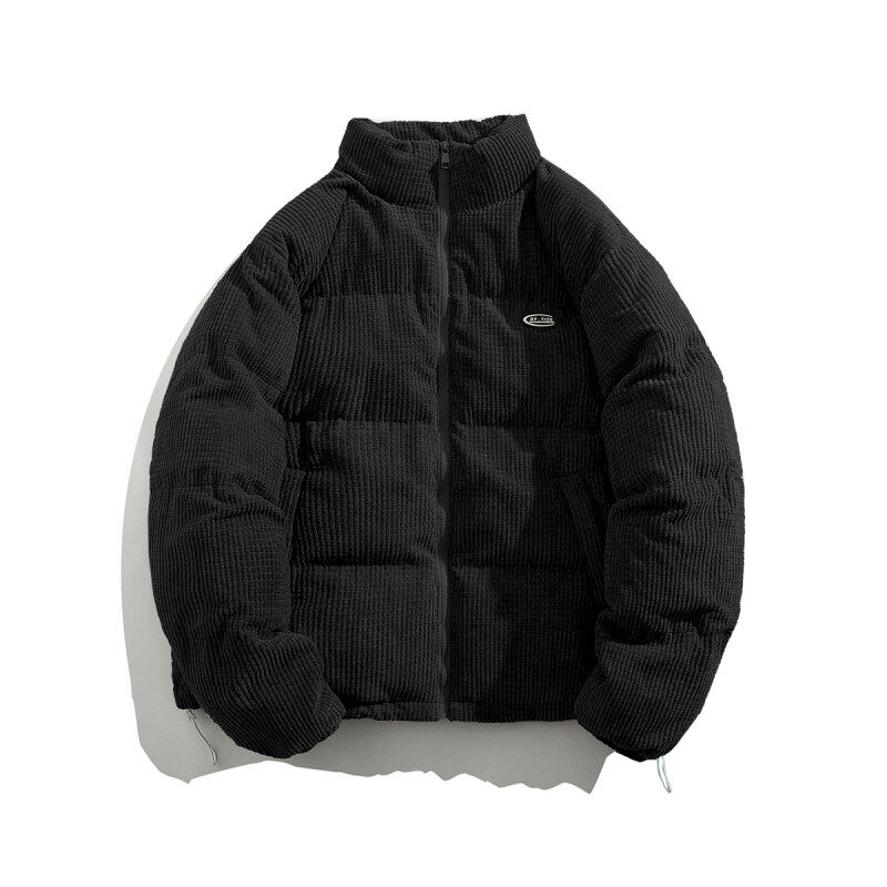 High-quality corn kernel down cotton coat Hong Kong style unisex flat lay men's trendy brand