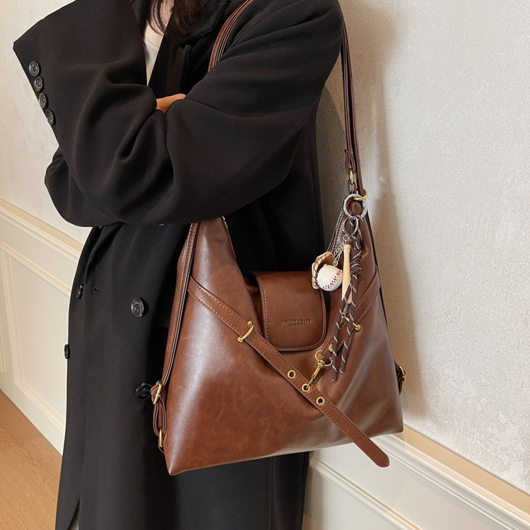 New autumn and winter large-capacity single-shoulder, cross-body, three-purpose tote bag for women, Yadan wear commuting bag