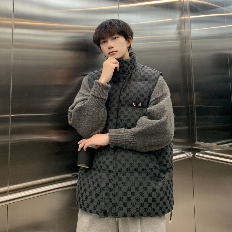 Vest Hong Kong style popular American retro small fragrant style cotton coat