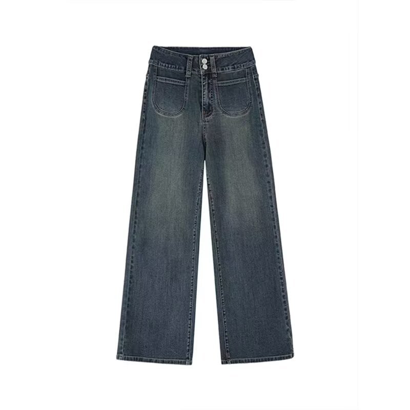 Large size S-5XL summer new 2024 personalized letter jeans hip-hop ins trendy high street trendy handsome trousers