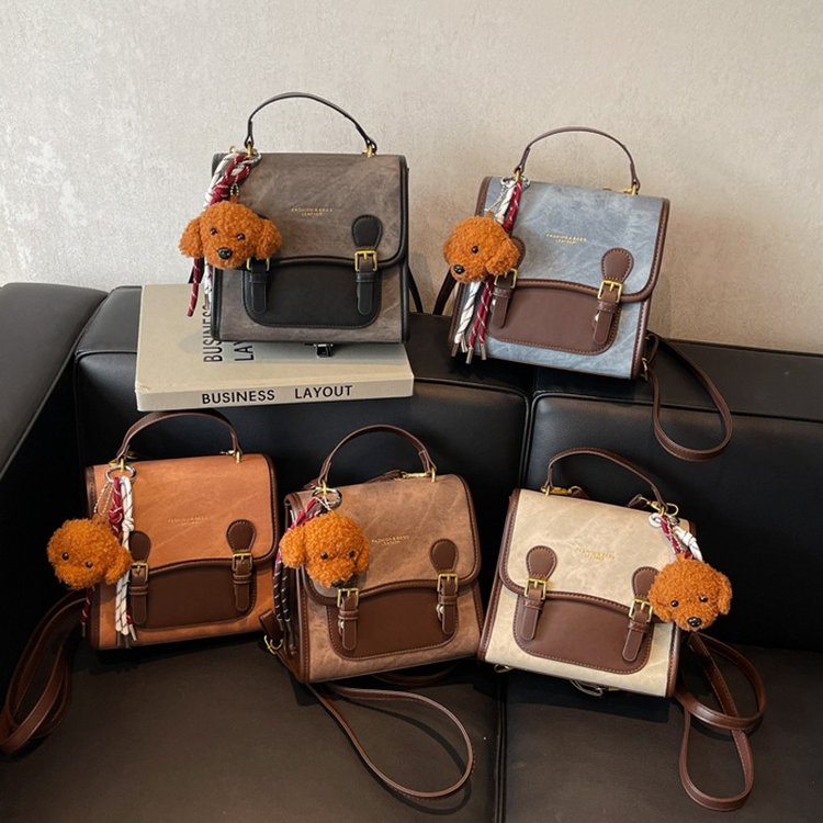Retro Fashion Denim Backpack Women's 2024 New Trendy Versatile Briefcase Student Class Casual Women's Bag