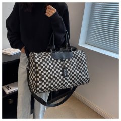 Large capacity travel bag women's luggage backpack shoulder handbag fitness bag lightweight men's business trip storage luggage bag