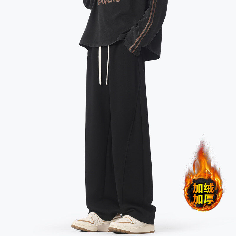 Deep inventory of autumn and winter thickened heavyweight sweatpants, sports pants, casual pants, scimitar pants