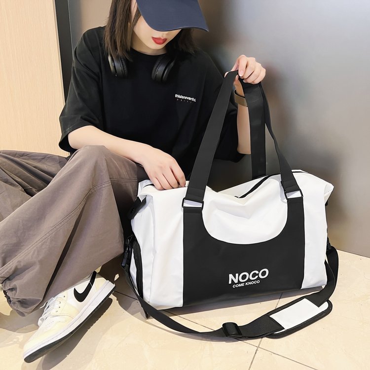 Gym bag, wet and dry separation, large-capacity swimming storage bag, training sports bag, portable luggage bag, short-distance travel bag