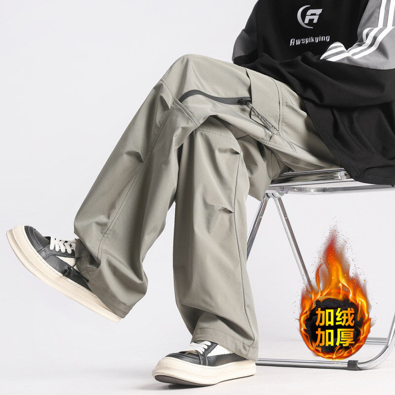 Deep inventory of thickened waterproof assault pants for men, loose casual pants, functional overalls