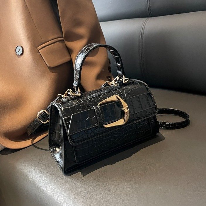 Trendy texture personalized small square bag new fashion simple bag women's shoulder bag casual commuting crossbody bag