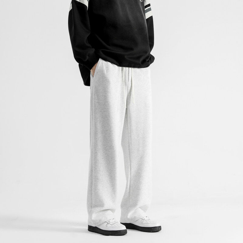 Dewu vipshop live broadcast quality high weight sweatpants casual pants loose floor mopping sweatpants