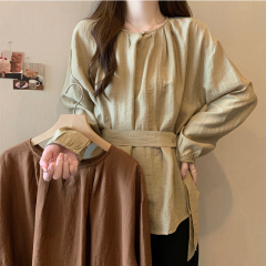 =2024 new plus size autumn designer shirts loose tops for women