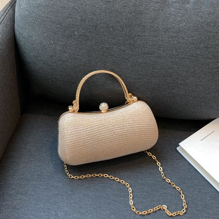 ins fashion women's bag new textured rhinestone handbag cross-shoulder banquet bag socialite dinner bag clutch bag
