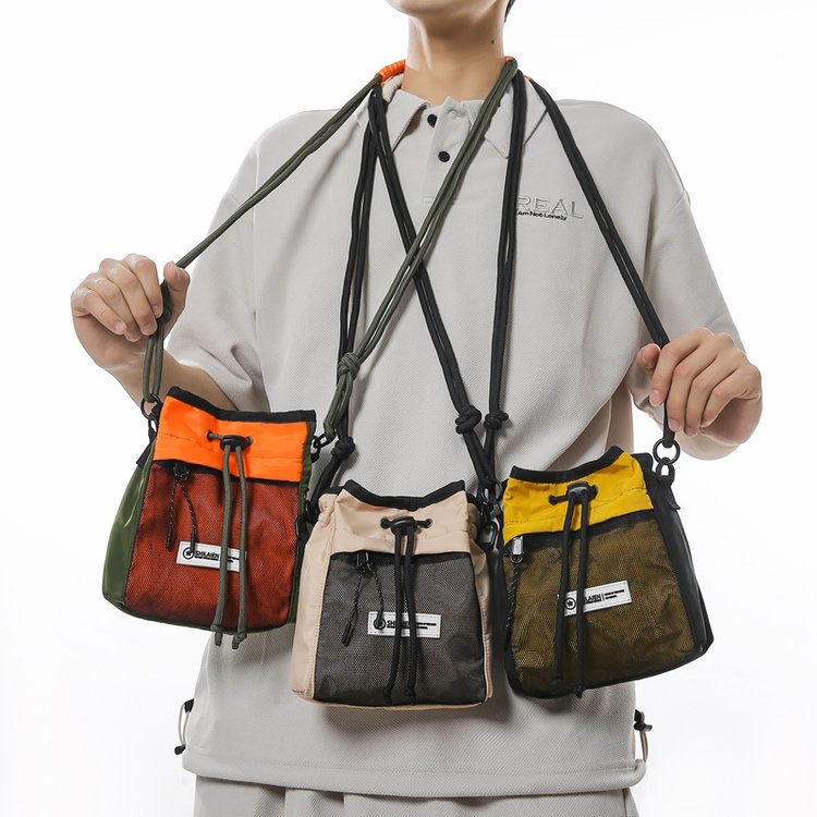Mobile phone small shoulder bag for men, high-end niche design, trendy brand crossbody small bag for men, nylon portable shoulder bag for women