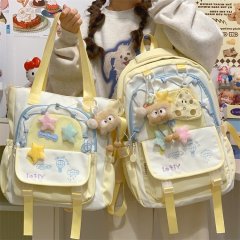 Fashionable girl crossbody shoulder bag, handbag, school bag, versatile large capacity primary school student class bag, tutoring bag