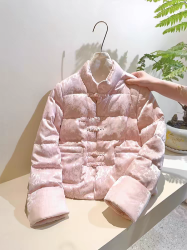 New Chinese style cotton coat women's cotton coat 2024 winter new style down cotton national style cotton coat winter coat buckle Tang suit