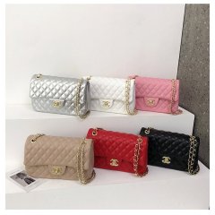 Foreign trade fragrant grandma chain bag high-end rhombus love square fat man golden ball crossbody bag versatile wholesale dropshipping