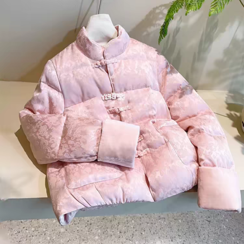 New Chinese style cotton coat women's cotton coat 2024 winter new style down cotton national style cotton coat winter coat buckle Tang suit