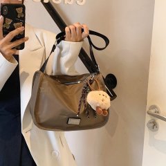 Nylon canvas bag for women summer new fashion fashion casual saddle bag versatile ins shoulder crossbody bag