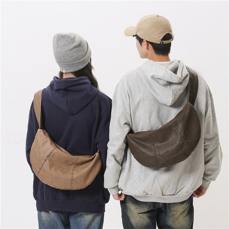 Korean style chic retro temperament pleated cloud bag versatile texture armpit bag washable bag single shoulder crossbody bag trendy bag