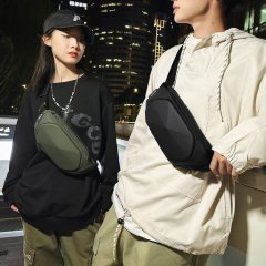 Chest bag, men's cycling bag, waterproof outdoor sports waist bag, women's multi-functional shoulder bag, casual lightweight motorcycle bag