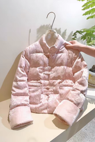 New Chinese style cotton coat women's cotton coat 2024 winter new style down cotton national style cotton coat winter coat buckle Tang suit