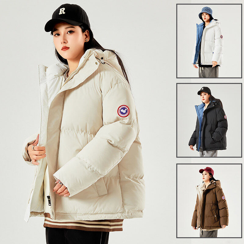 New winter cotton-padded jacket for men, thickened goose cotton-padded jacket, couple's style, cold-proof and warm cotton-padded jacket