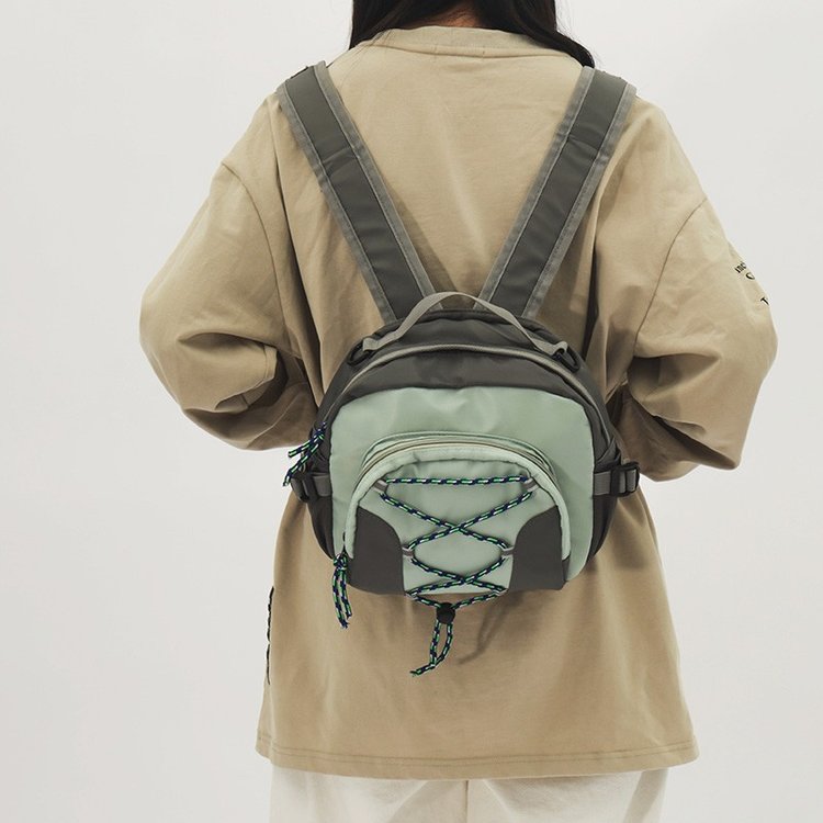 Workwear Trend Brand Fashion Shoulder Bag Women's Casual Japanese Harajuku Double Shoulder Street Photography Retro Versatile Crossbody Bag