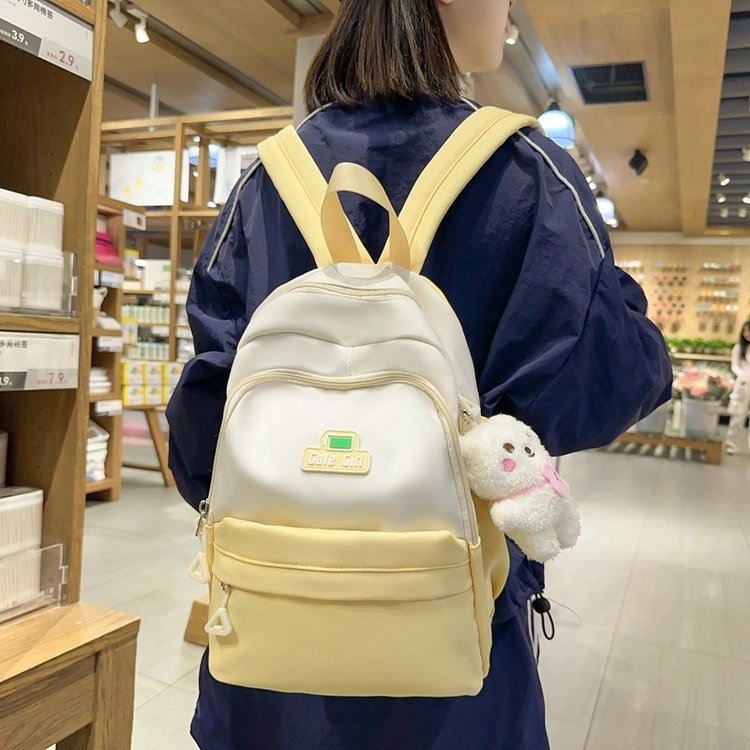 College student schoolbag 2024 new large capacity Korean style casual simple backpack travel sports backpack