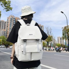 Backpack New Trendy Korean Version Large Capacity Middle and High School Student Bag Lightweight Advanced Simple Travel Bag