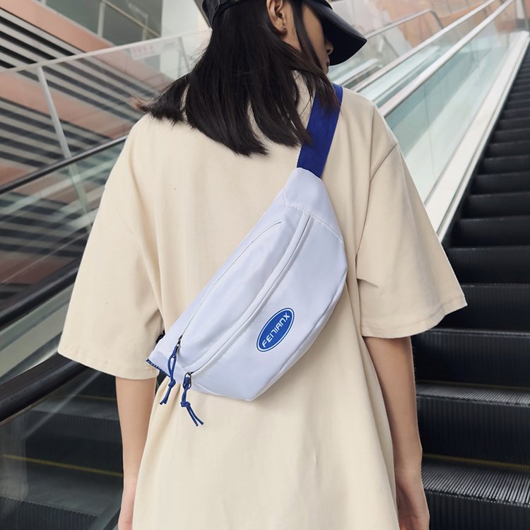 Crossbody bag women's trendy waist bag chest bag men's versatile Japanese casual student ins new cycling small bag trendy brand