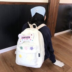 ins girl school bag female Korean version small fresh junior high school student cute soft girl backpack high school student backpack