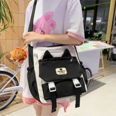 Japanese girl college ins cute shoulder bag student class tutorial bag large capacity versatile crossbody bag for women