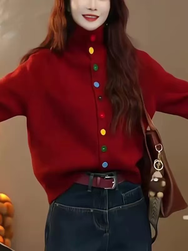 Wool knitted suit for women in early autumn, high-end, lazy style, loose long-sleeved sweater shorts two-piece set for winter
