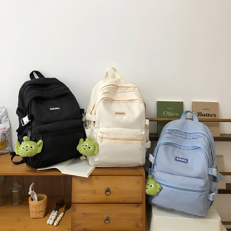 Contrast color literary simple student schoolbag Korean version junior high school student daily Yuying commuter backpack wholesale