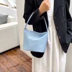 Korean mucu and ebony fashionable embroidered high elastic waterproof nylon versatile casual underarm shoulder bag for women