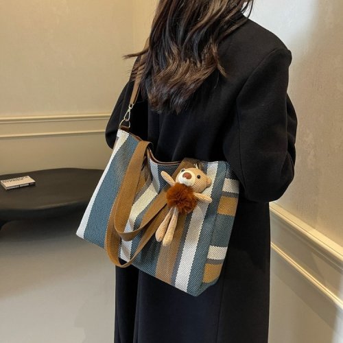 Women's Tote Bag Large Capacity 2024 Autumn and Winter New Handbag Casual Commuting Fashion Tuition Bag Shoulder Bag