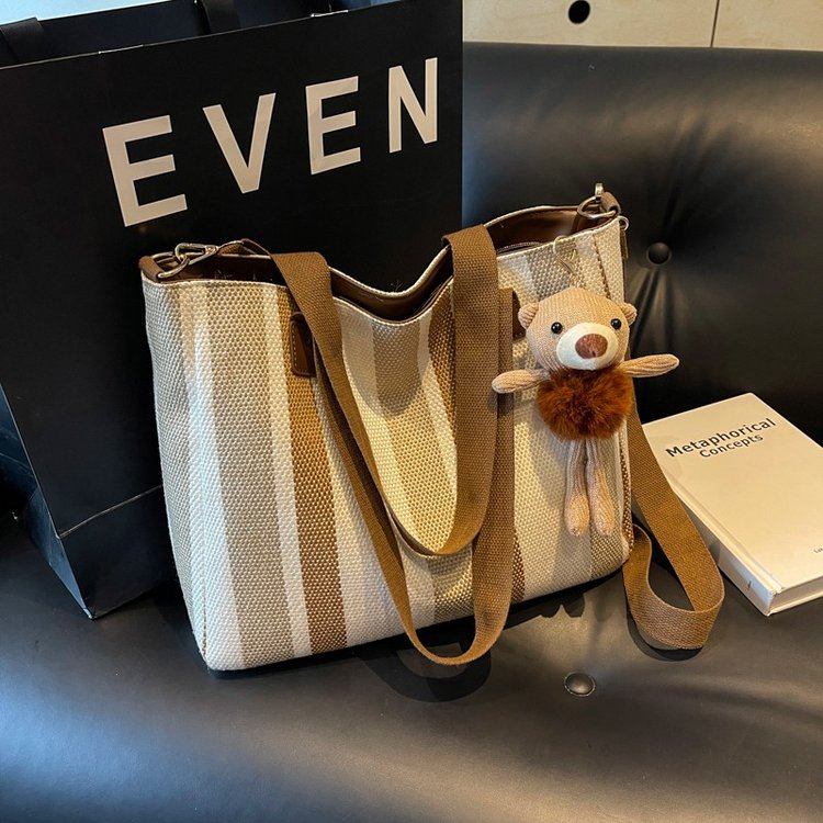 Women's Tote Bag Large Capacity 2024 Autumn and Winter New Handbag Casual Commuting Fashion Tuition Bag Shoulder Bag