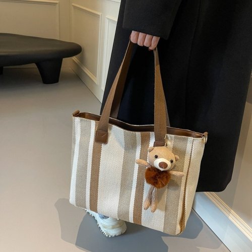Women's Tote Bag Large Capacity 2024 Autumn and Winter New Handbag Casual Commuting Fashion Tuition Bag Shoulder Bag