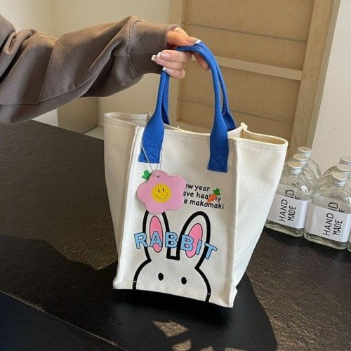 Korean style ins cute girl portable bucket bag 2024 summer new forest style small fresh outing handbag